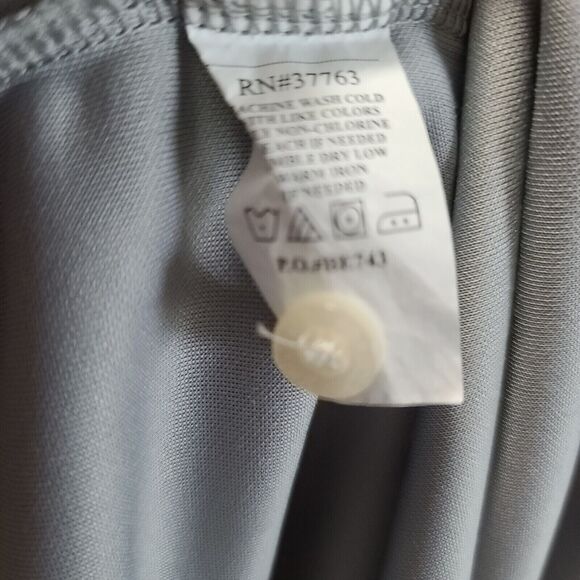 PGA Tour Mens Polo Gray Size Large Short Sleeve Logo On Sleeve Yellow Trim Fit - Picture 6 of 12